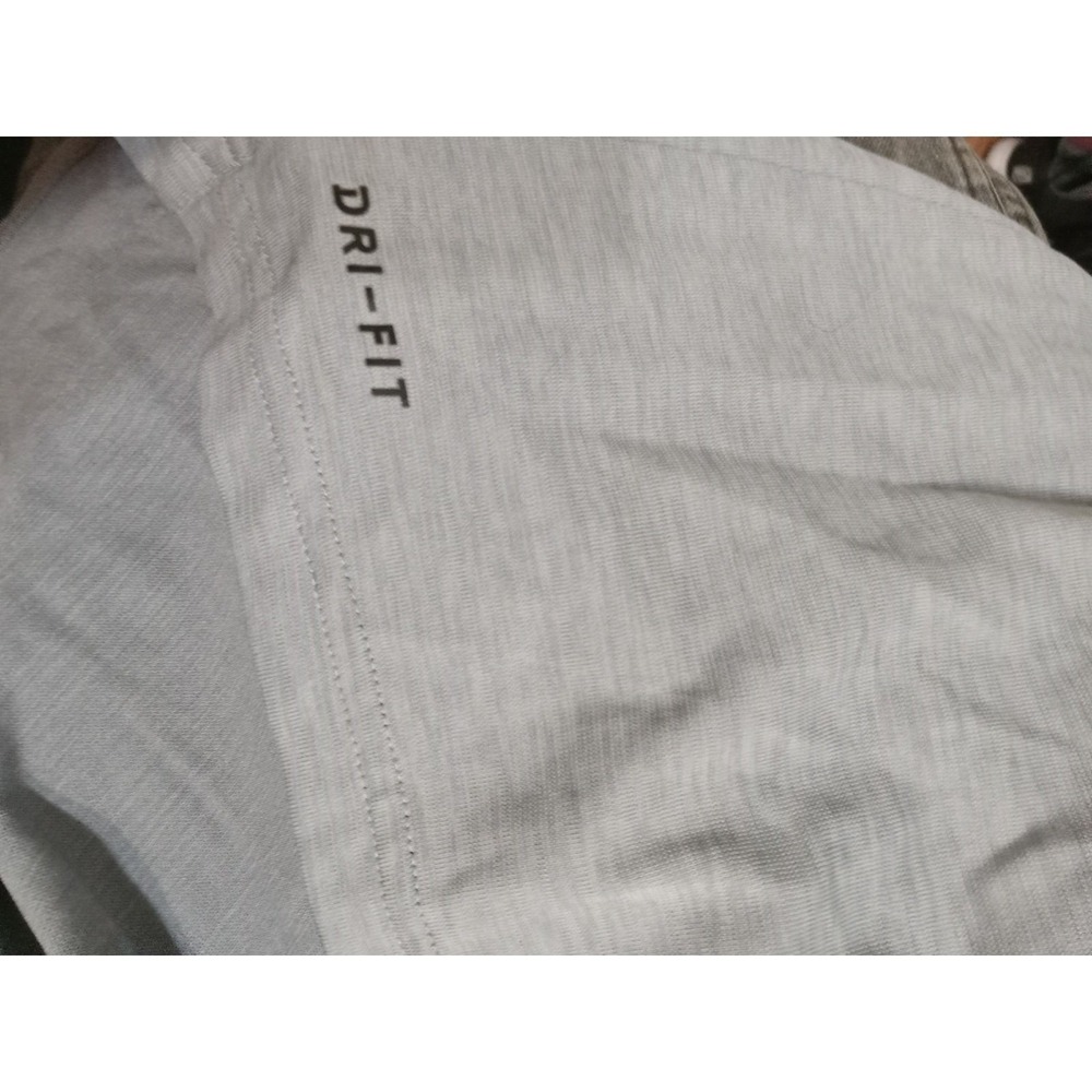 Nike Dri-FIT Mens Training Shirt Gray Heather Short Sleeve Tee 832835-043 Size M - Picture 7 of 7